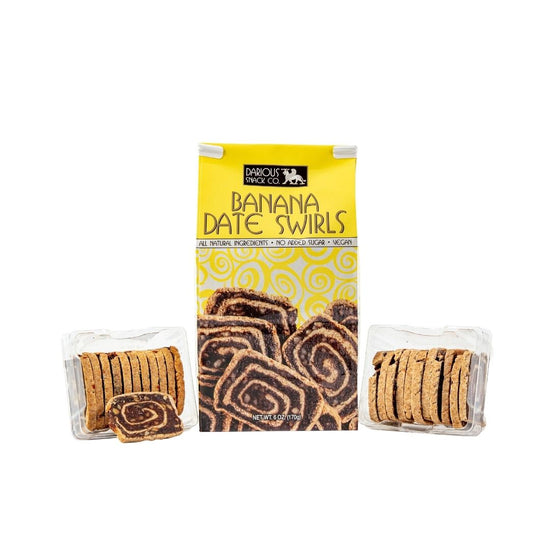 Vegan Banana Date Swirls