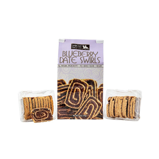 Vegan Blueberry Date Swirls