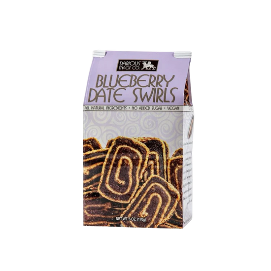 Vegan Blueberry Date Swirls